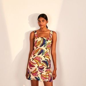 FARM Rio Banana Bunch Back Belt Mini Dress